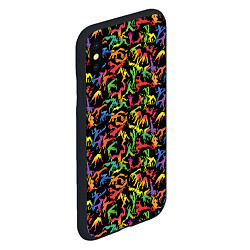 Чехол iPhone XS Max матовый Capoeira color mens, цвет: 3D-черный — фото 2