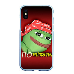 Чехол iPhone XS Max матовый Ricardo Pepe, цвет: 3D-голубой