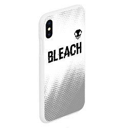 Чехол iPhone XS Max матовый Bleach glitch на светлом фоне: символ сверху, цвет: 3D-белый — фото 2