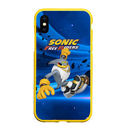 Чехол iPhone XS Max матовый Albatross - Sonic Free Riders - Video game, цвет: 3D-желтый