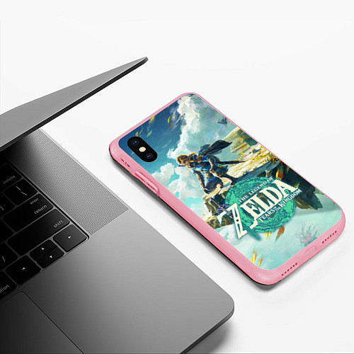 Чехол iPhone XS Max матовый The Legend of Zelda: Tears of the Kingdom Линк / 3D-Баблгам – фото 3