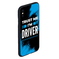 Чехол iPhone XS Max матовый Trust me Im driver dark, цвет: 3D-черный — фото 2