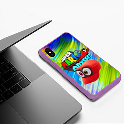 Чехол iPhone XS Max матовый Super Mario Odyssey - Nintendo - Бейсболка, цвет: 3D-фиолетовый — фото 2