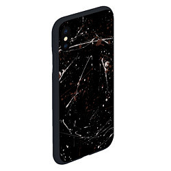 Чехол iPhone XS Max матовый Малярные пятна, цвет: 3D-черный — фото 2