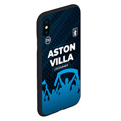 Чехол iPhone XS Max матовый Aston Villa legendary форма фанатов, цвет: 3D-черный — фото 2