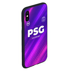 Чехол iPhone XS Max матовый PSG legendary sport grunge, цвет: 3D-черный — фото 2