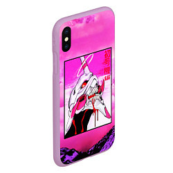 Чехол iPhone XS Max матовый Neon Genesis Evangelion: Eva 01, цвет: 3D-сиреневый — фото 2