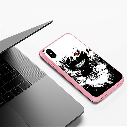 Чехол iPhone XS Max матовый Tokyo Ghoul Kaneki Ken paint / 3D-Баблгам – фото 3