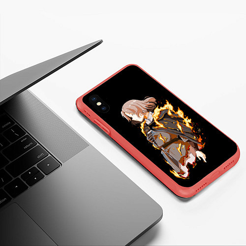 Чехол iPhone XS Max матовый Elden Ring - Мелина / 3D-Красный – фото 3