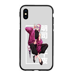 Чехол iPhone XS Max матовый Akashi Haruchiyo TR, цвет: 3D-черный