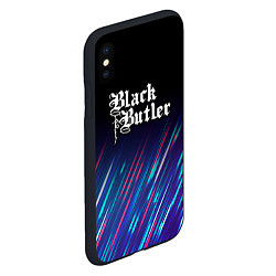 Чехол iPhone XS Max матовый Black Butler stream, цвет: 3D-черный — фото 2