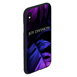 Чехол iPhone XS Max матовый Joy Division neon monstera, цвет: 3D-черный — фото 2