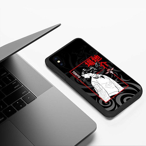 Чехол iPhone XS Max матовый Кейске Баджи - Токийские мстители / 3D-Черный – фото 3