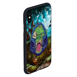 Чехол iPhone XS Max матовый Зомби горилла, цвет: 3D-черный — фото 2