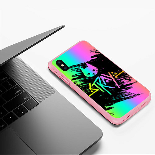 Чехол iPhone XS Max матовый Stray gradient / 3D-Баблгам – фото 3