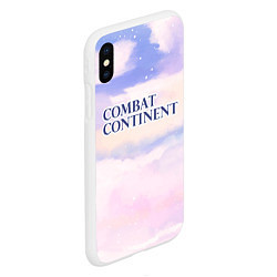 Чехол iPhone XS Max матовый Combat Continent sky clouds, цвет: 3D-белый — фото 2