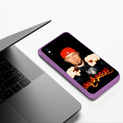 Чехол iPhone XS Max матовый Limp Bizkit, цвет: 3D-фиолетовый — фото 2