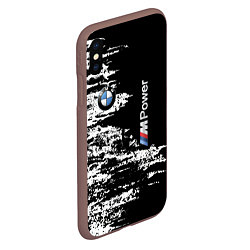 Чехол iPhone XS Max матовый BMW M Power - pattern, цвет: 3D-коричневый — фото 2
