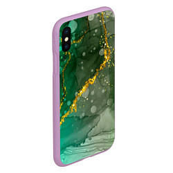 Чехол iPhone XS Max матовый Изумрудная фантазия, цвет: 3D-сиреневый — фото 2