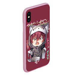 Чехол iPhone XS Max матовый Riku Nanase - IDOLiSH7, цвет: 3D-розовый — фото 2