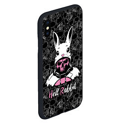 Чехол iPhone XS Max матовый Hell rabbit, year of the rabbit, цвет: 3D-черный — фото 2