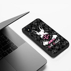 Чехол iPhone XS Max матовый Hell rabbit, year of the rabbit, цвет: 3D-черный — фото 2