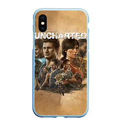 Чехол iPhone XS Max матовый Uncharted: Legacy of Thieves Collection, цвет: 3D-голубой