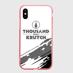 Чехол iPhone XS Max матовый Thousand Foot Krutch логотип, цвет: 3D-баблгам