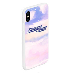 Чехол iPhone XS Max матовый Danganronpa sky clouds, цвет: 3D-белый — фото 2