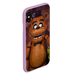 Чехол iPhone XS Max матовый Five Nights аt Frеddys, цвет: 3D-сиреневый — фото 2