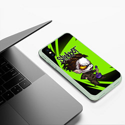 Чехол iPhone XS Max матовый Slipknot green, цвет: 3D-салатовый — фото 2