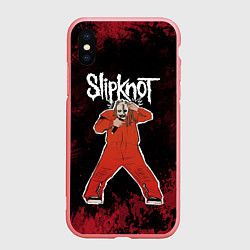 Чехол iPhone XS Max матовый Slipknot music, цвет: 3D-баблгам