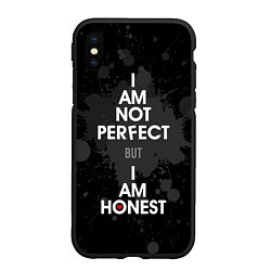 Чехол iPhone XS Max матовый I am not perfect, but I am honest