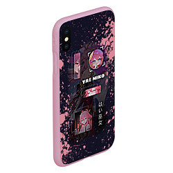 Чехол iPhone XS Max матовый Genshin Impact Yae Miko, цвет: 3D-розовый — фото 2