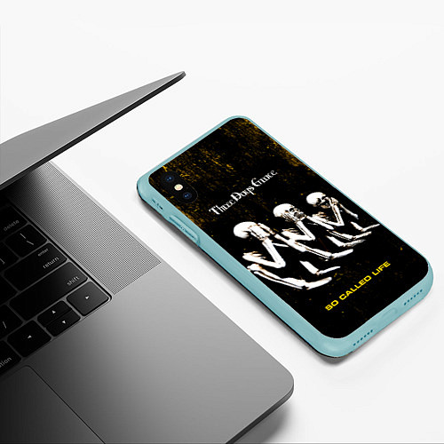 Чехол iPhone XS Max матовый So Called Life - Three Days Grace / 3D-Мятный – фото 3