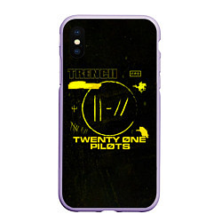Чехол iPhone XS Max матовый Twenty One Pilots Trench, цвет: 3D-светло-сиреневый