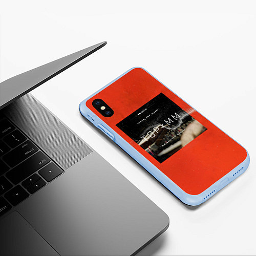 Чехол iPhone XS Max матовый Twenty One Pilots и Mutemath / 3D-Голубой – фото 3