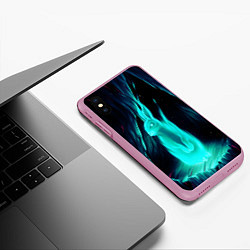 Чехол iPhone XS Max матовый Водяной Кроль, цвет: 3D-розовый — фото 2