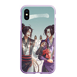 Чехол iPhone XS Max матовый Wangji and Wuxian - Mo Dao Zu Shi, цвет: 3D-сиреневый