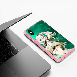 Чехол iPhone XS Max матовый Дендро Архонт - Нахида, цвет: 3D-баблгам — фото 2