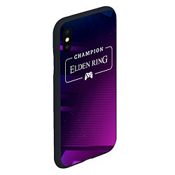 Чехол iPhone XS Max матовый Elden Ring gaming champion: рамка с лого и джойсти, цвет: 3D-черный — фото 2