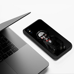Чехол iPhone XS Max матовый Жуткий Билли, цвет: 3D-черный — фото 2