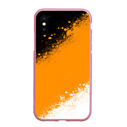 Чехол iPhone XS Max матовый Имперский флаг - триколор, цвет: 3D-розовый