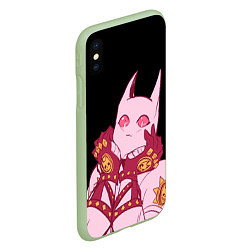 Чехол iPhone XS Max матовый Милый стенд Killer Queen - Jojo, цвет: 3D-салатовый — фото 2