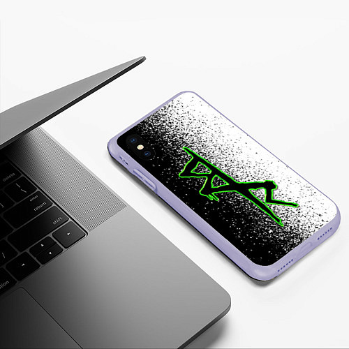 Чехол iPhone XS Max матовый Нетраннеры: Логотип / 3D-Светло-сиреневый – фото 3