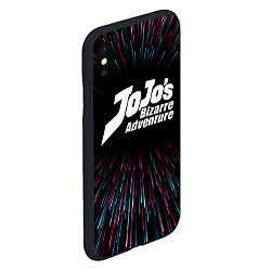 Чехол iPhone XS Max матовый JoJo Bizarre Adventure infinity, цвет: 3D-черный — фото 2