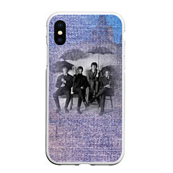 Чехол iPhone XS Max матовый The Beatles - Liverpool - England, цвет: 3D-белый