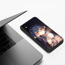 Чехол iPhone XS Max матовый Лайла Genshin Impact, цвет: 3D-черный — фото 2