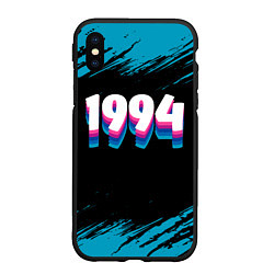 Чехол iPhone XS Max матовый Made in 1994: vintage art, цвет: 3D-черный