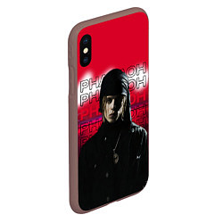 Чехол iPhone XS Max матовый Pharaoh Red Moon, цвет: 3D-коричневый — фото 2